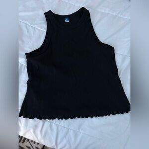 Black tank top